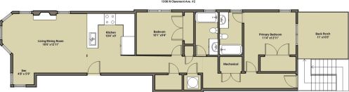 1308 Claremont Ave, Chicago IL  60608-1103 exterior