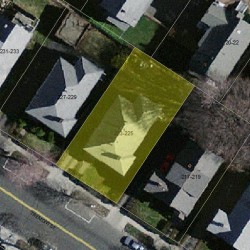 223 Tremont St, Newton MA 02458-2111 aerial view