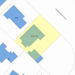 1768 Commonwealth Ave, Newton MA  02466-2905 plot plan