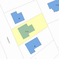 52 Cypress St, Newton MA  02459-2204 plot plan