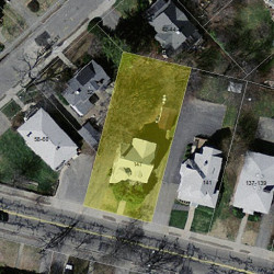 147 Crafts St, Newton MA 02460-1409 aerial view