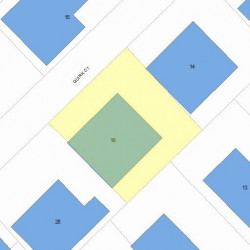 16 Quirk Ct, Newton MA  02458-1224 plot plan