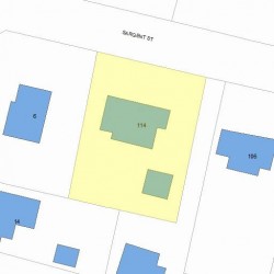 114 Sargent St, Newton MA 02458-2344 plot plan