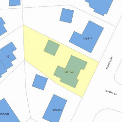 123 Farwell St, Newton MA  02460-1068 plot plan