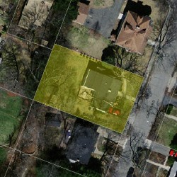 27 Carver Rd, Newton MA 02461-1007 aerial view