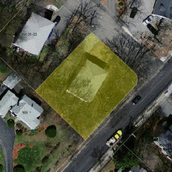 37 Columbia Ave, Newton MA 02464-1226 aerial view