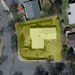 27 Morrill St, Newton MA  02465-1345 aerial view