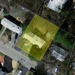 139 Day St, Newton MA 02466-2921 aerial view