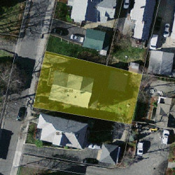 88 Jewett St, Newton MA 02458-1524 aerial view