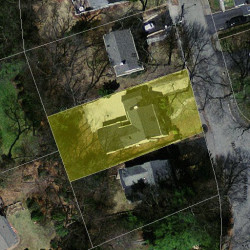 59 Wilde Rd, Newton MA  02468-1324 aerial view