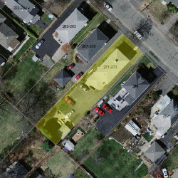271 Nevada St, Newton MA 02460-1469 aerial view