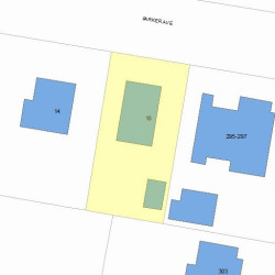 10 Parker Ave, Newton MA 02459-2662 plot plan