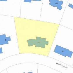 73 Baldpate Hill Rd, Newton MA  02459-2826 plot plan