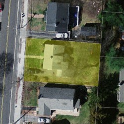 166 Winchester St, Newton MA 02461-2130 aerial view