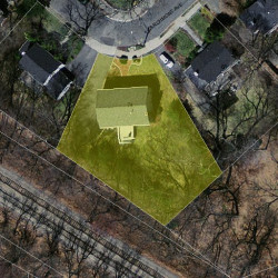 74 Larchmont Ave, Newton MA 02468-2014 aerial view