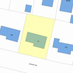 127 Fairway Dr, Newton MA 02465-1714 plot plan