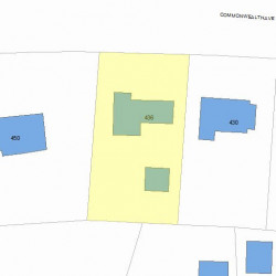436 Commonwealth Ave, Newton MA 02459-1333 plot plan