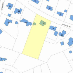 102 Nehoiden Rd, Newton MA 02468-1926 plot plan