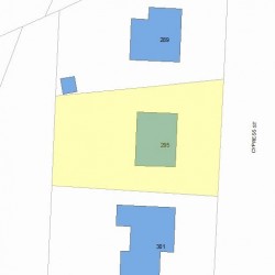 295 Cypress St, Newton MA 02459-2227 plot plan