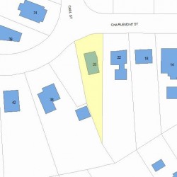 28 Charlemont St, Newton MA  02461-1908 plot plan