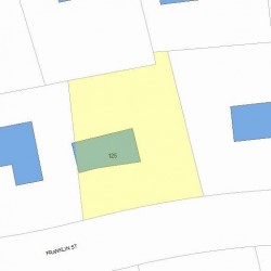 125 Franklin St, Newton MA  02458-2411 plot plan