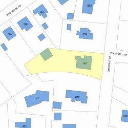 667 Chestnut St, Newton MA 02468-2024 plot plan