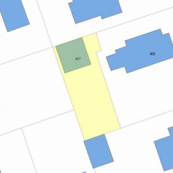 407 Cherry St, Newton MA  02465-1831 plot plan