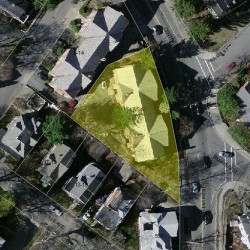 549 Centre St, Newton MA  02458-2067 aerial view