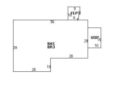43 Cynthia Rd, Newton MA 02459-2836 floor plan