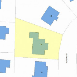 29 Fordham Rd, Newton MA 02465-1206 plot plan