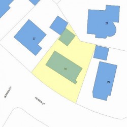 31 Homer St, Newton MA 02459-1511 plot plan