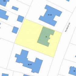 39 Salisbury Rd, Newton MA 02458-1947 plot plan