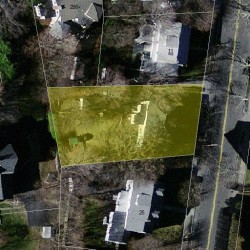 17 Grant Ave, Newton MA 02459-1308 aerial view