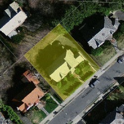 54 Fellsmere Rd, Newton MA  02459-1340 aerial view
