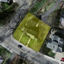 240 Valentine St, Newton MA  02465-3031 aerial view