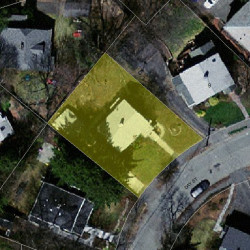 15 Day St, Newton MA 02466-2906 aerial view