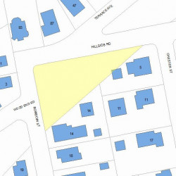 2 Bowdoin St, Newton MA 02461-1414 plot plan