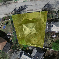 46 Moreland Ave, Newton MA 02459-2115 aerial view