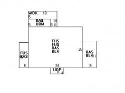 250 Dorset Rd, Newton MA  02468-1428 floor plan