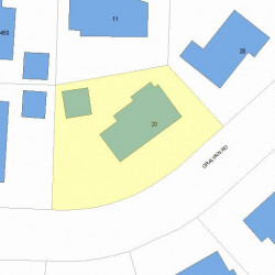 20 Gralynn Rd, Newton MA 02459-1311 plot plan