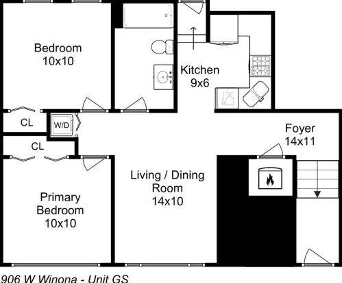 906 Winona St, Chicago IL  60640-3233 exterior