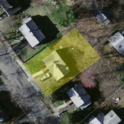 57 Bow Rd, Newton MA 02459-2555 aerial view