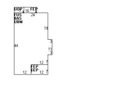 112 Dalby St, Newton MA  02458-1033 floor plan