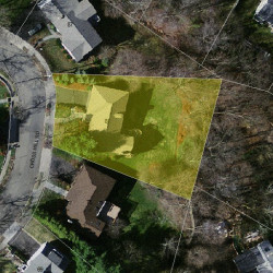 81 Cross Hill Rd, Newton MA 02459-3120 aerial view