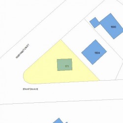 171 Stanton Ave, Newton MA 02466-3005 plot plan