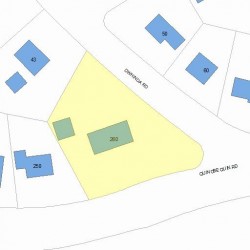 260 Quinobequin Rd, Newton MA 02468-1817 plot plan