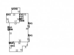 46 Clyde St, Newton MA  02460-2209 floor plan