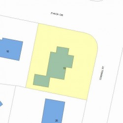 19 Cornell St, Newton MA  02462-1107 plot plan