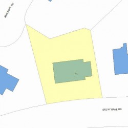 11 Stony Brae Rd, Newton MA 02461-1707 plot plan