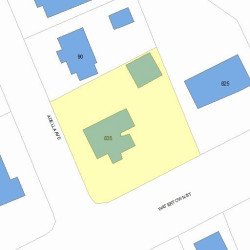 835 Watertown St, Newton MA  02465-2127 plot plan
